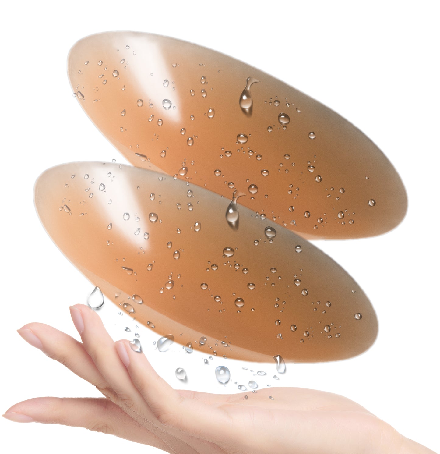 PRETTYWELL Nipple Covers no Show for Women, Waterproof Adhesive Pasties Nipple Cover, Reusable Petals Nipple Cover Silicone Ultra Thin Nipple Pasties Nude