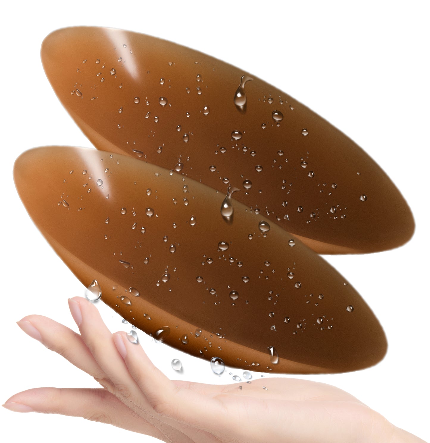 PRETTYWELL Nipple Covers no Show for Women, Waterproof Adhesive Pasties Nipple Cover, Reusable Petals Nipple Cover Silicone Ultra Thin Nipple Pasties Nude