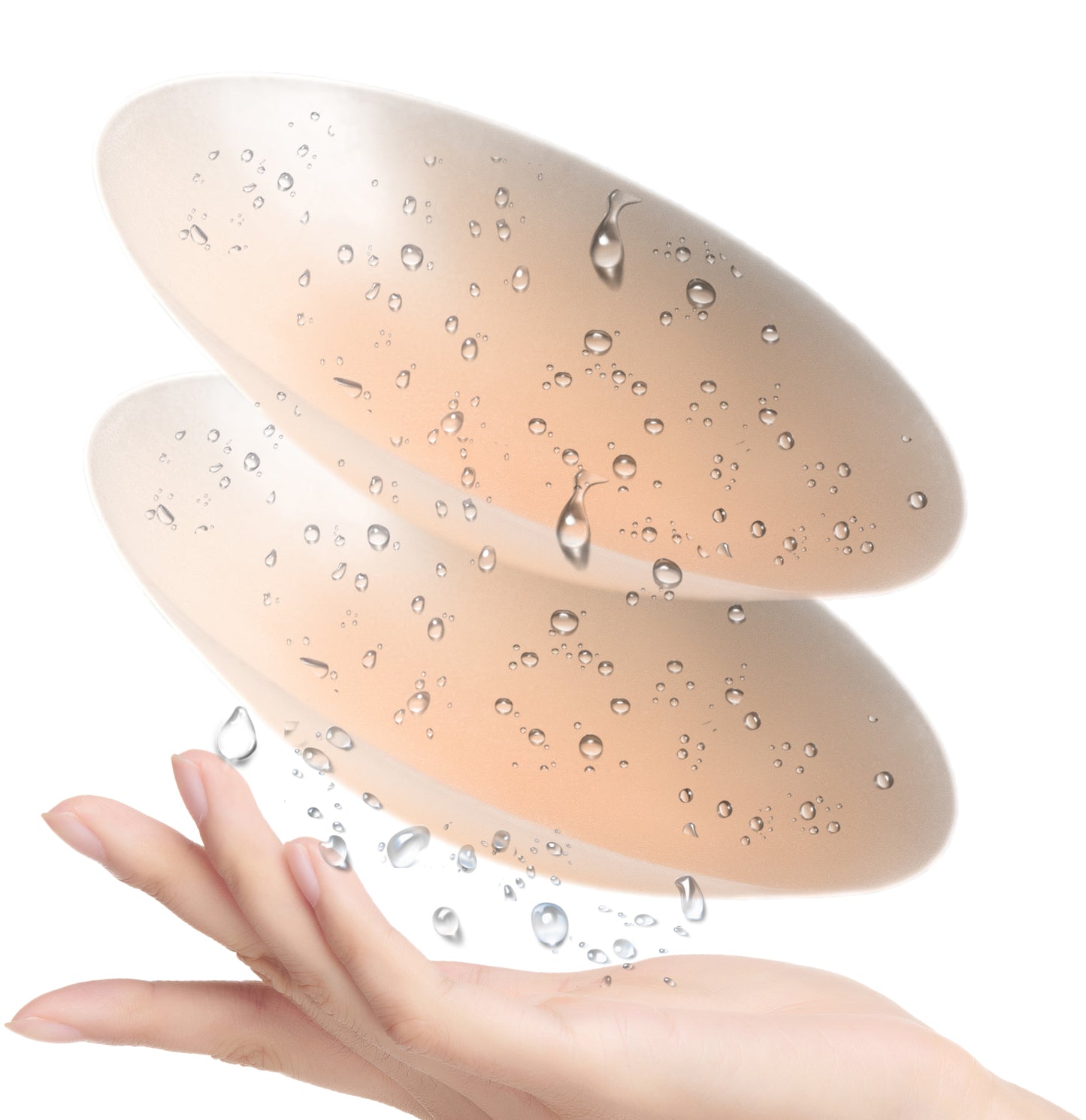 PRETTYWELL Nipple Covers no Show for Women, Waterproof Adhesive Pasties Nipple Cover, Reusable Petals Nipple Cover Silicone Ultra Thin Nipple Pasties Nude