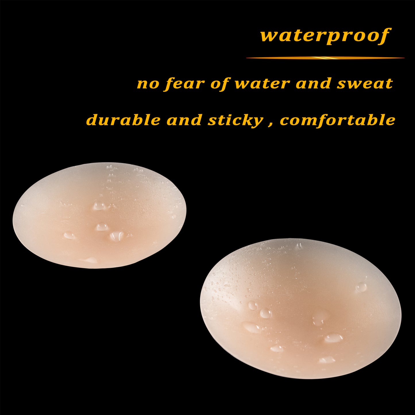 PRETTYWELL Nipple Covers no Show for Women, Waterproof Adhesive Pasties Nipple Cover, Reusable Petals Nipple Cover Silicone Ultra Thin Nipple Pasties Nude